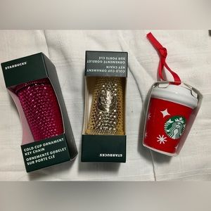 New Starbucks Christmas ornaments, key chains, sold out